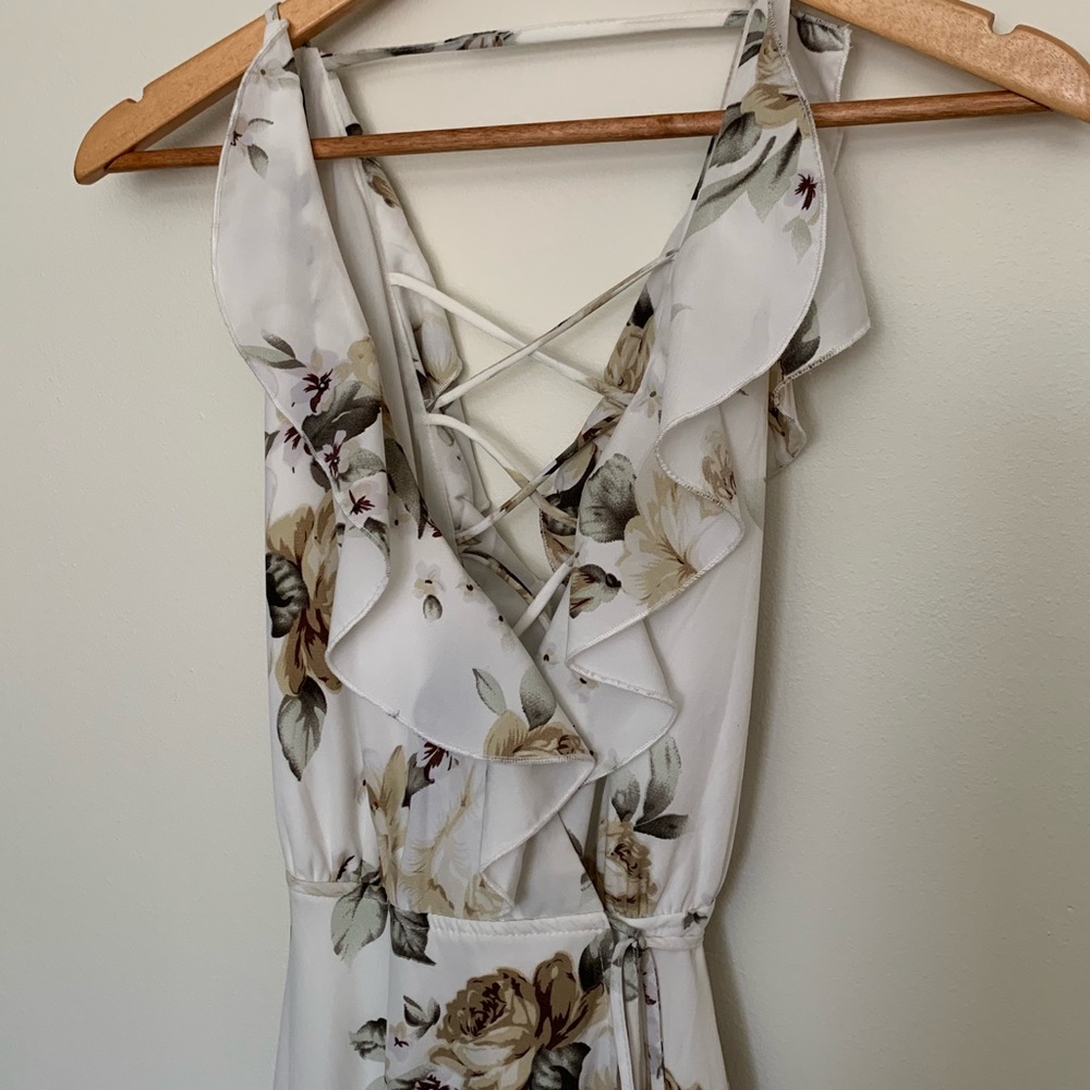 Sz Small | Tie-wrap Dress | Maxi | WORN ONCE!